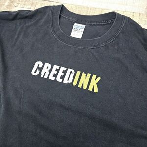 Vintage Creed Shirt Size XL Adult‎ Black Rock Band Rare Creed INK Double Sided